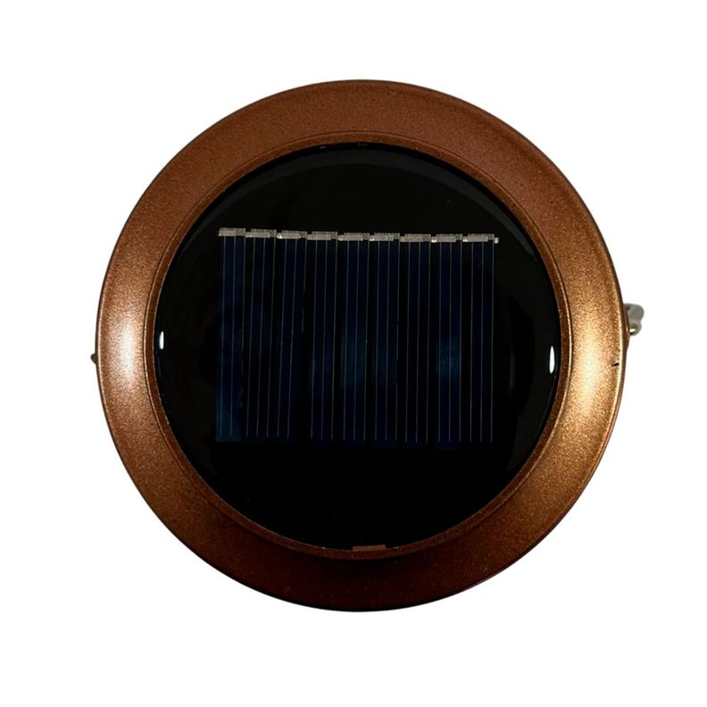 Lámpara Portátil de Camping Recarga Solar Dorada -4