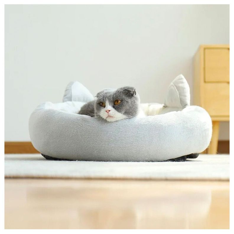 Cama Para Mascotas Diseño Orejas de Gato-2