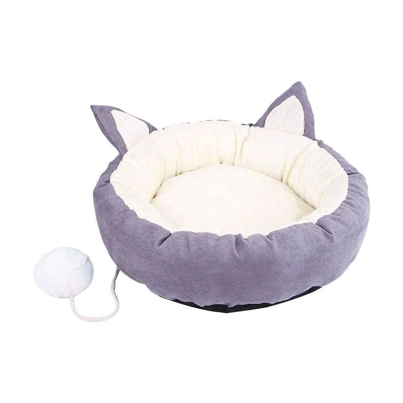 Cama Para Mascotas Diseño Orejas de Gato-3