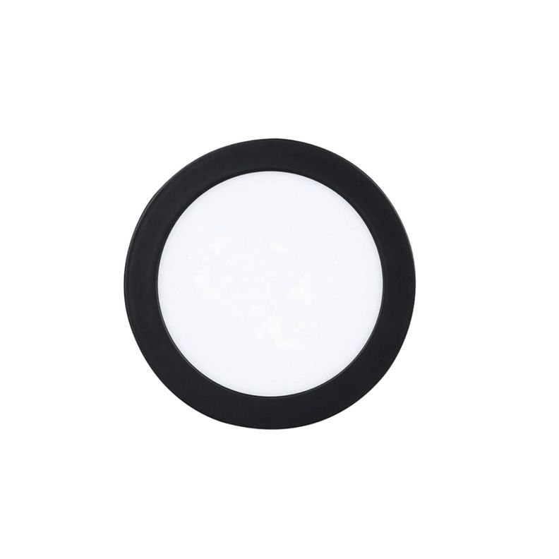 Pack 5 Panel Redondo LED ECO Sobrepuesto Negro 12W Frío-0