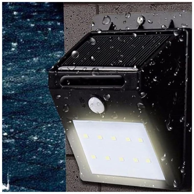 Pack 5 Foco Solar LED Con Sensor De Movimiento 5W-2