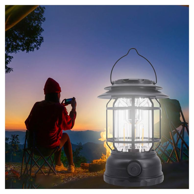 Lámpara Portátil Camping con USB y Parlante-5