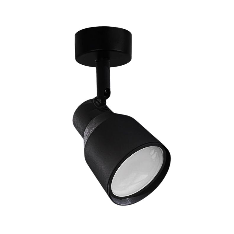 Foco LED Sobrepuesto Decorativo Simple GU-10 Negro Híades-0
