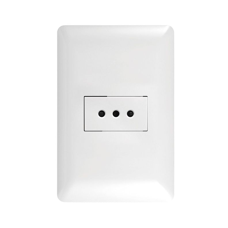 Tomacorriente Simple 10A 250V Blanco-1