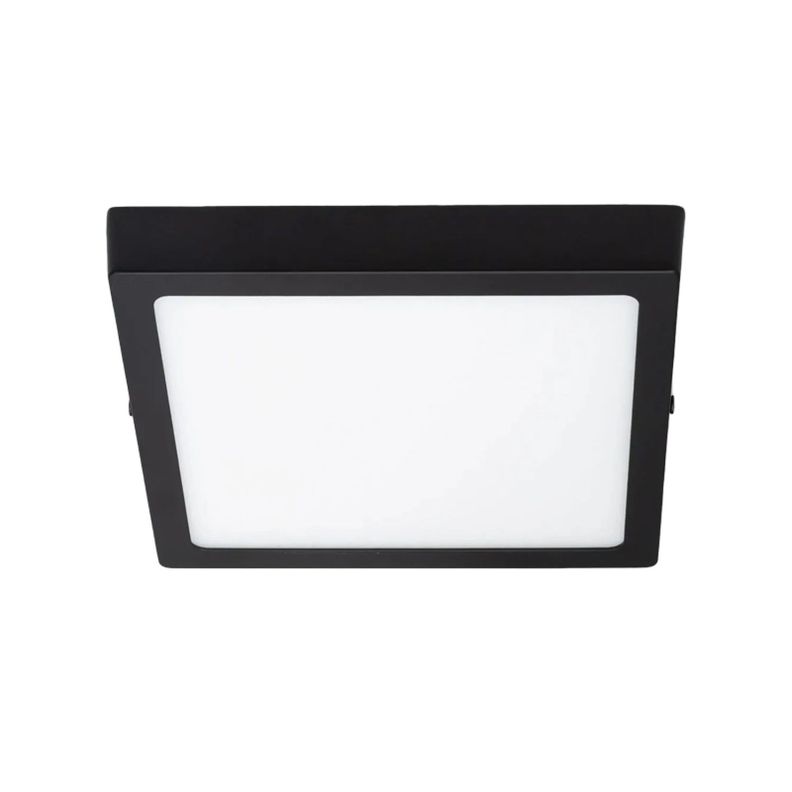 Panel LED Sobrepuesto Cuadrado Negro PRO 24W Neutro-0
