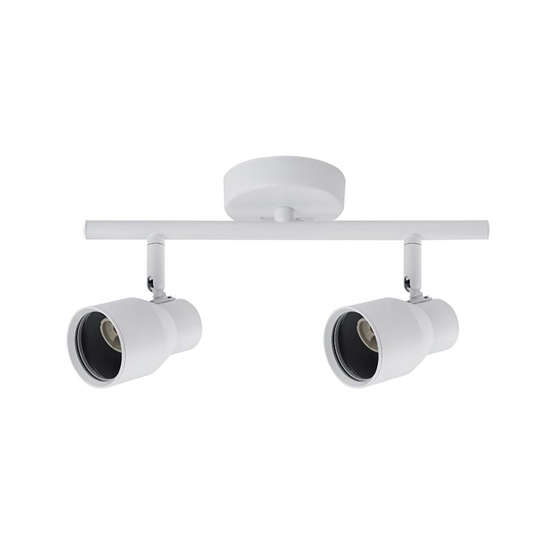Foco Spot Cielo o Muro Porta 2xGU-10 Round Blanco Incluye  Ampolleta-0