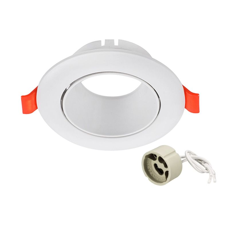 Foco Spot Porta GU-10 "LED Track Light" 9 cm - Blanco-0