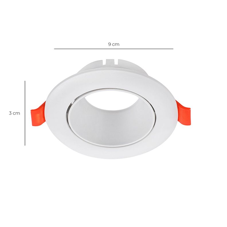Foco Spot Porta GU-10 "LED Track Light" 9 cm - Blanco-1