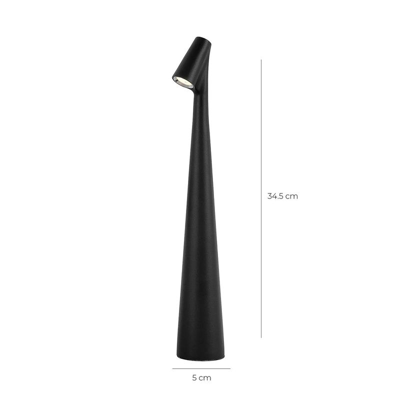 Lámpara de Mesa Recargable/ Touch "Art Deco LED" Dimeable-6