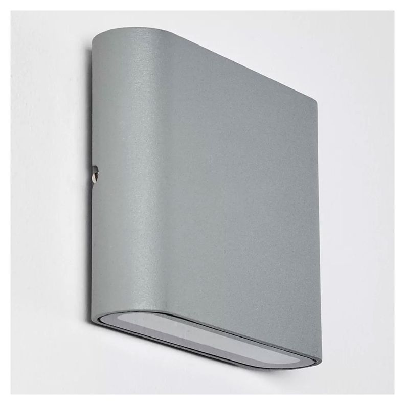 Pack 5 Apliqué LED de Pared Cuadrado Gris 2*5W Luz Cálida-2