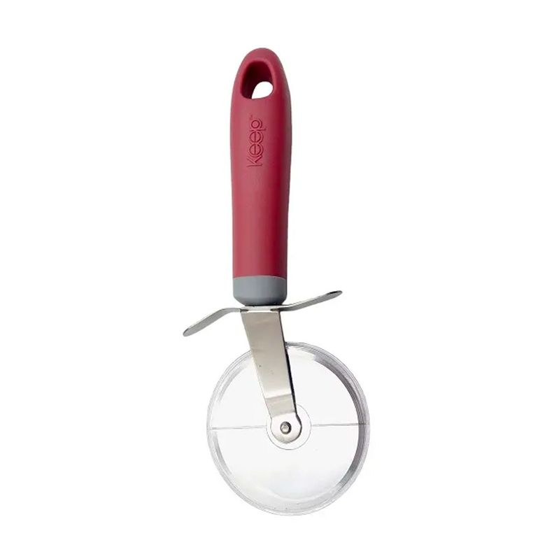 Cortador de Pizza Rueda Acero Inoxidable Rosado - Keep-2