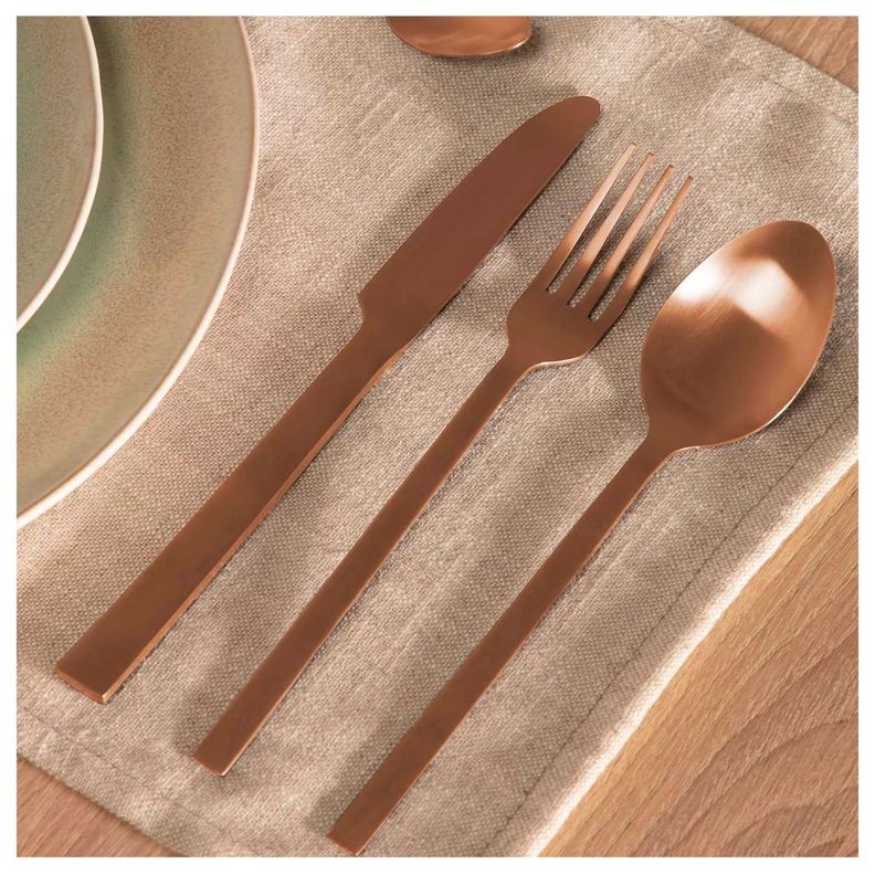 Set de Cubiertos Rose Gold 16 pcs - Keep-3