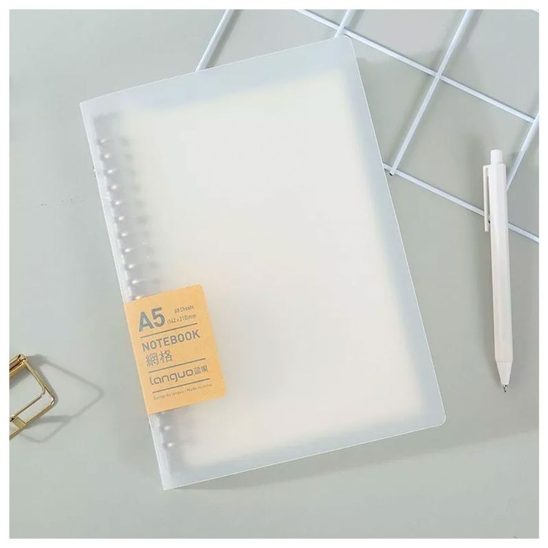 Libreta Anillada Tipo Binder A5 Diseño Cuadros-2