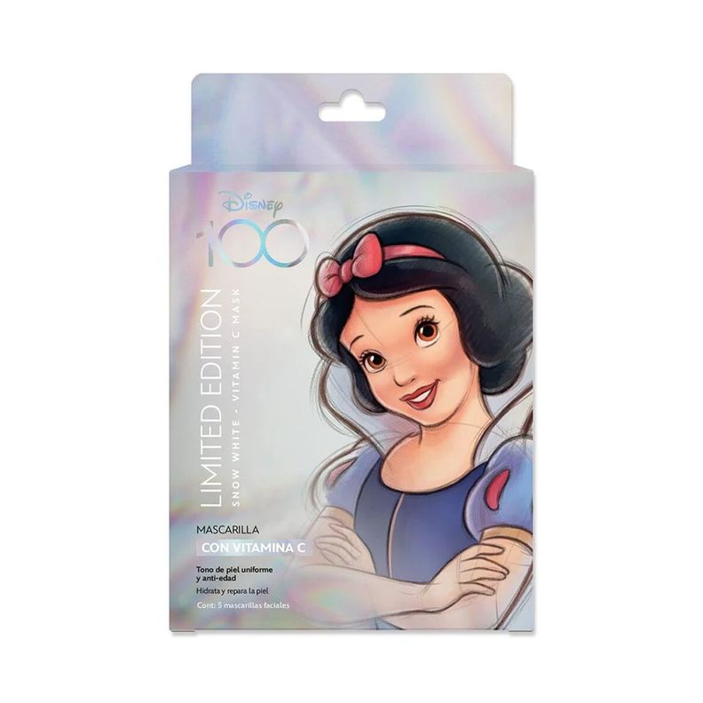 Set de 5 Mascarillas Faciales "Blanca Nieves" - Edición 100 años Disney-0