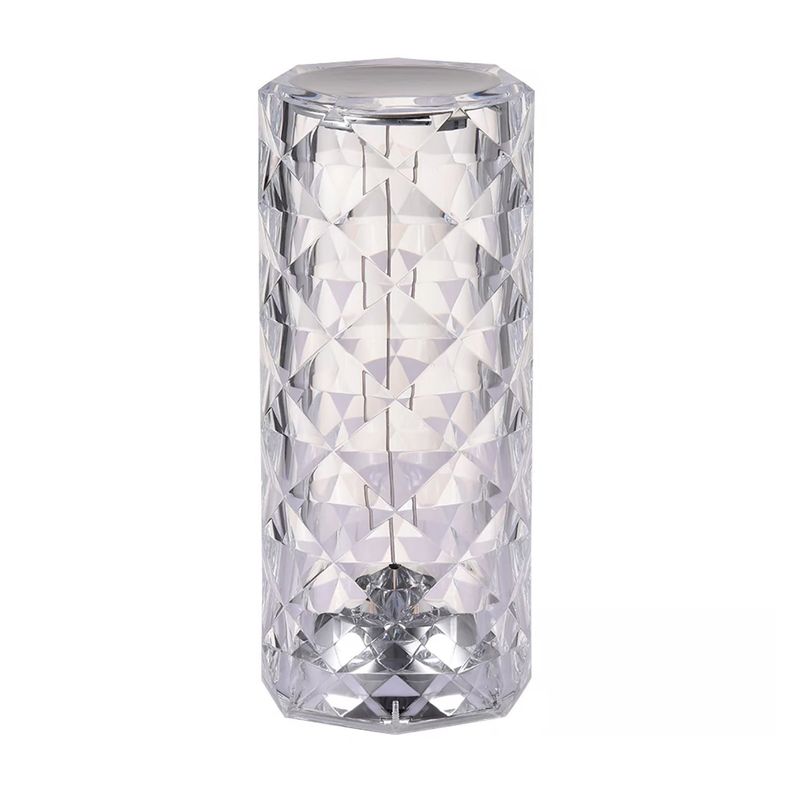 Lámpara de Mesa Recargable/ Touch "Cilindro Diamante LED" Dimeable-0