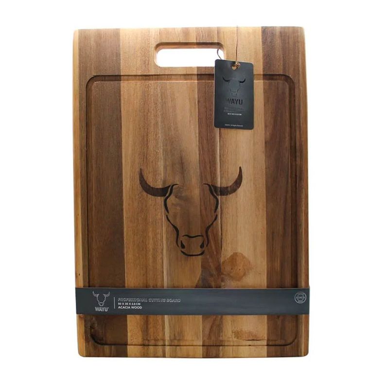 Tabla Para Picar de Madera Acacia Profesional 50cm - Wayu-0