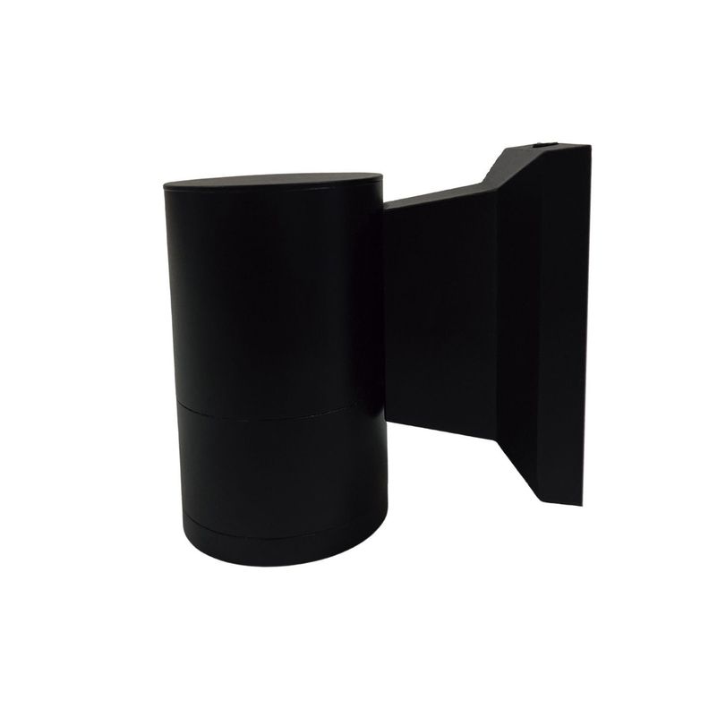 Apliqué Simple Porta GU-10 Cilindro Kapelle Negro-4
