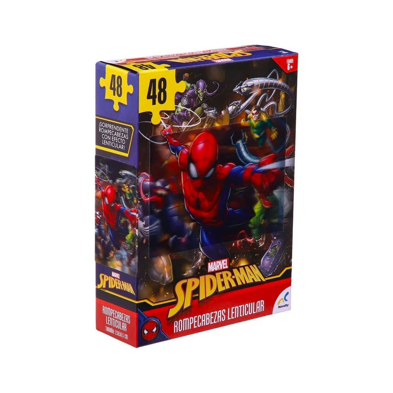 Rompecabeza Lenticular 3D 48 piezas-Spiderman-0
