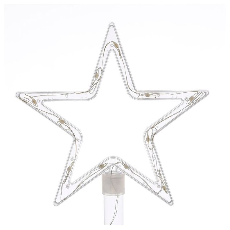 Set 4 Estacas Solares Navidad Diseño Estrellas-3