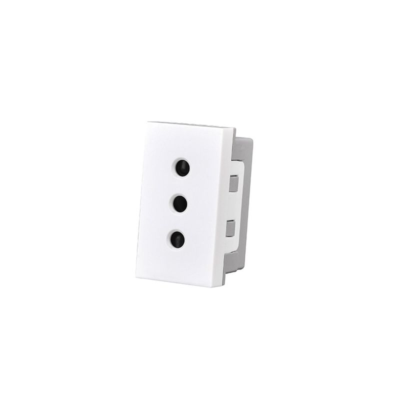 Pack 5 Modulo Tomacorriente 10A 250V Blanco-1