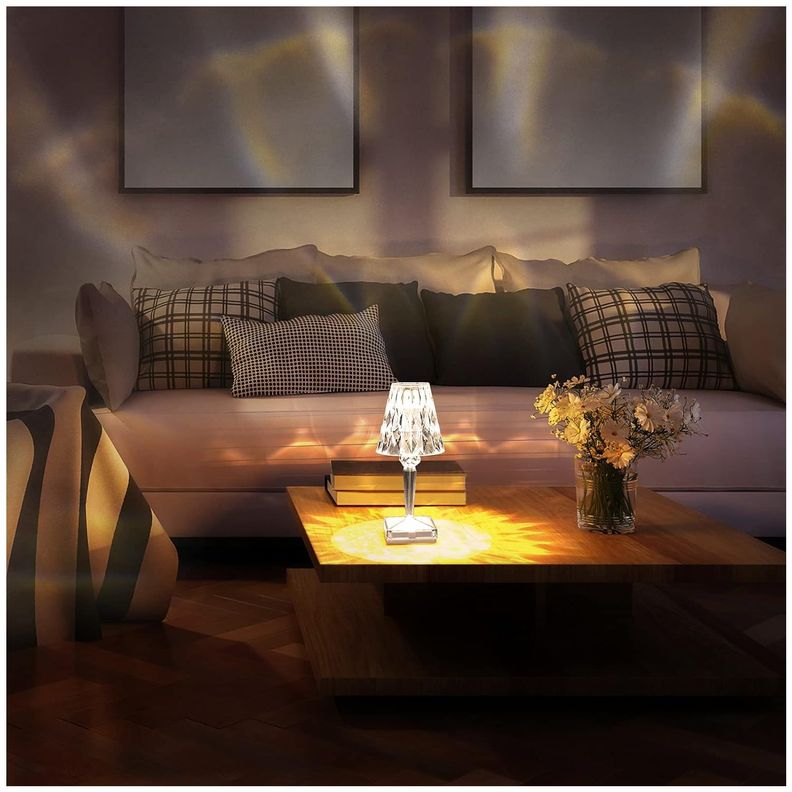 Lampara de Mesa Recargable/ Touch "Diamante LED" Dimeable-4