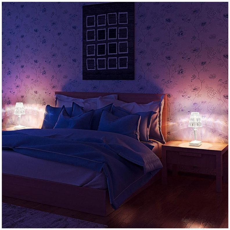 Lampara de Mesa Recargable/ Touch "Diamante LED" Dimeable-5