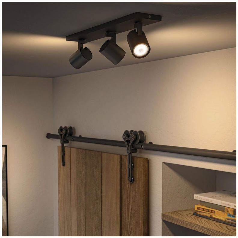 Foco Spot LED "Track Light" 3xGU10 Negro Incluye Ampolleta Fría-2