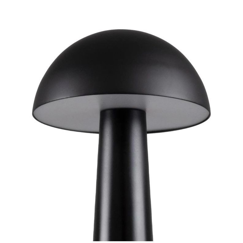 Lámpara de Mesa LED Recargable "Mushroom LED" Dimeable Negro-1