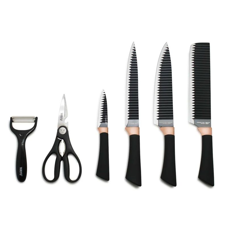 Set Cuchillos Rolling, Tijeras y Pelador Collección Airflow - Wayu-0