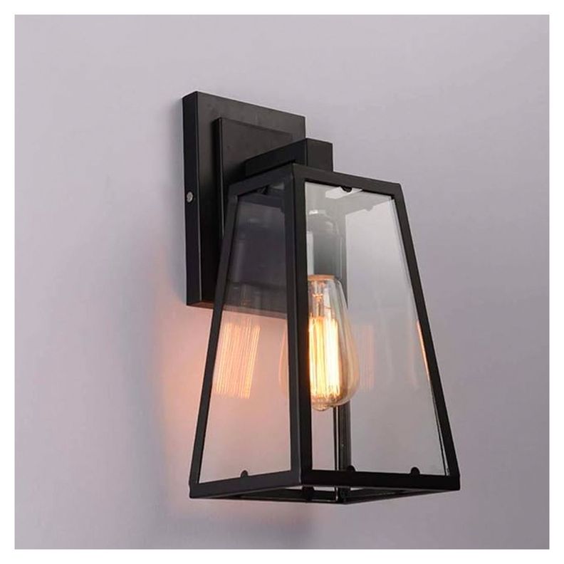 Apliqué Farol Geométrico Black Porta E-27 Incluye Ampolleta-2