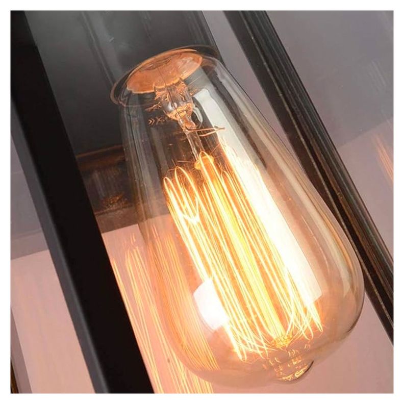 Apliqué Farol Geométrico Black Porta E-27 Incluye Ampolleta-3