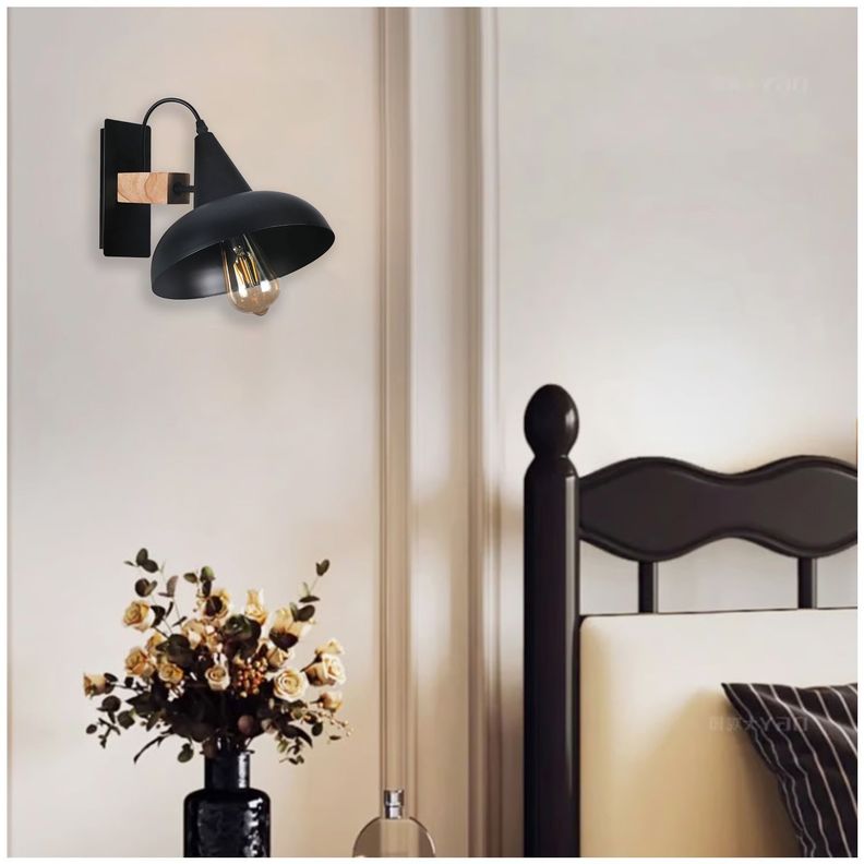 Apliqué de Pared NeoWood E-27 Incluye Ampolleta-3