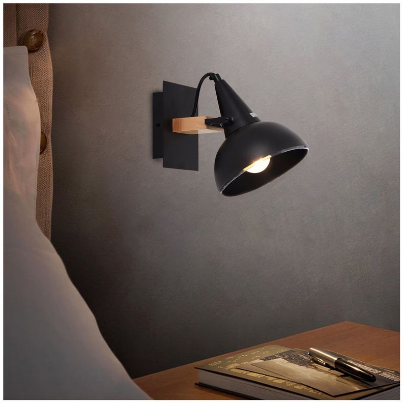 Apliqué de Pared NeoWood E-27 Incluye Ampolleta-4