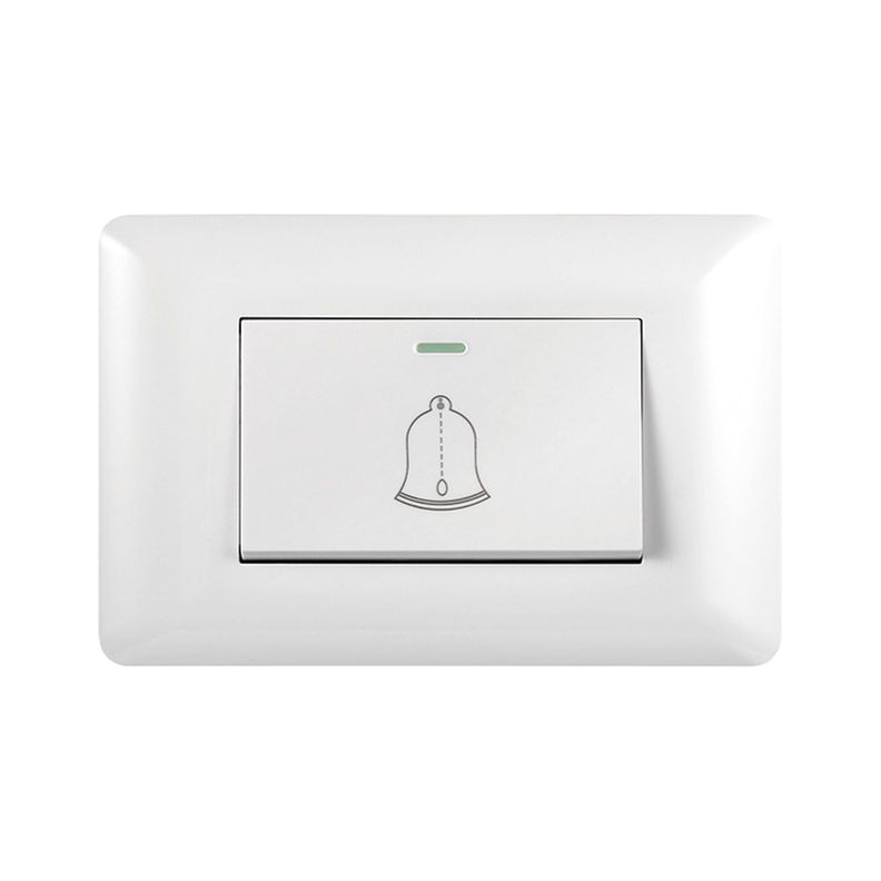 Pack 10 Timbre Interruptor Pulsador 10A 250V Diseño Campana -1