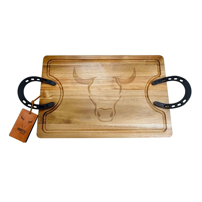 Tabla Para Picar Mediana Diseño Herradura 45cm - Wayu-0