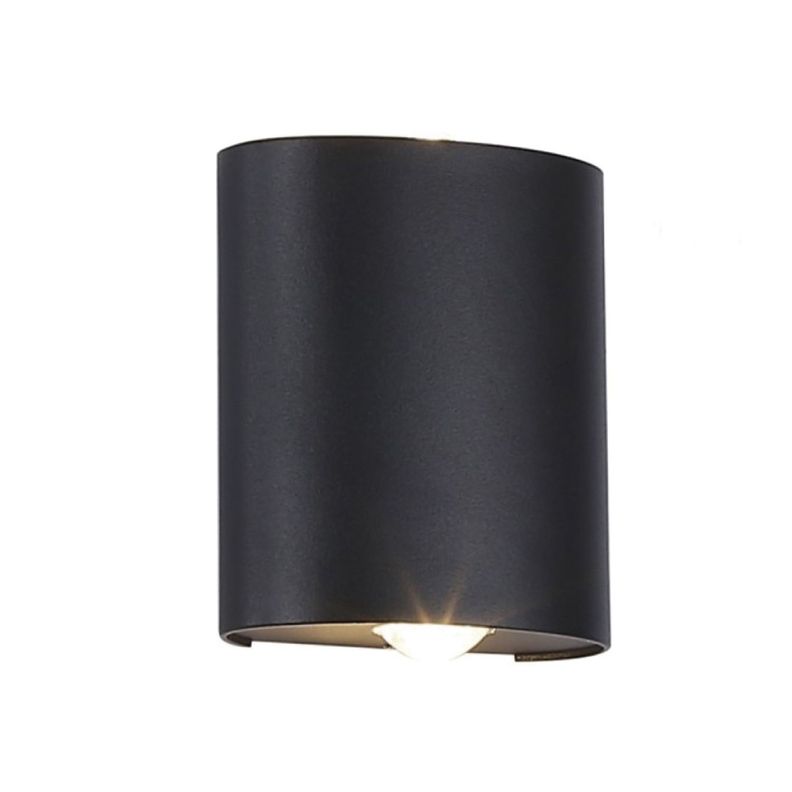 Apliqué de Pared LED Simple 2W Cálido Negro-0