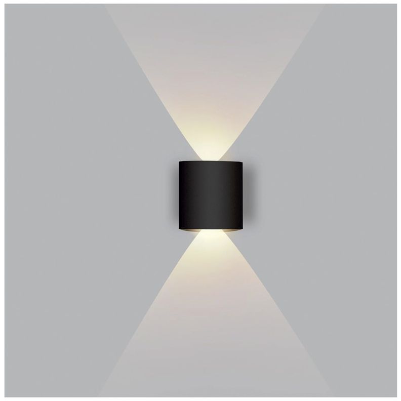 Apliqué de Pared LED Simple 2W Cálido Negro-5