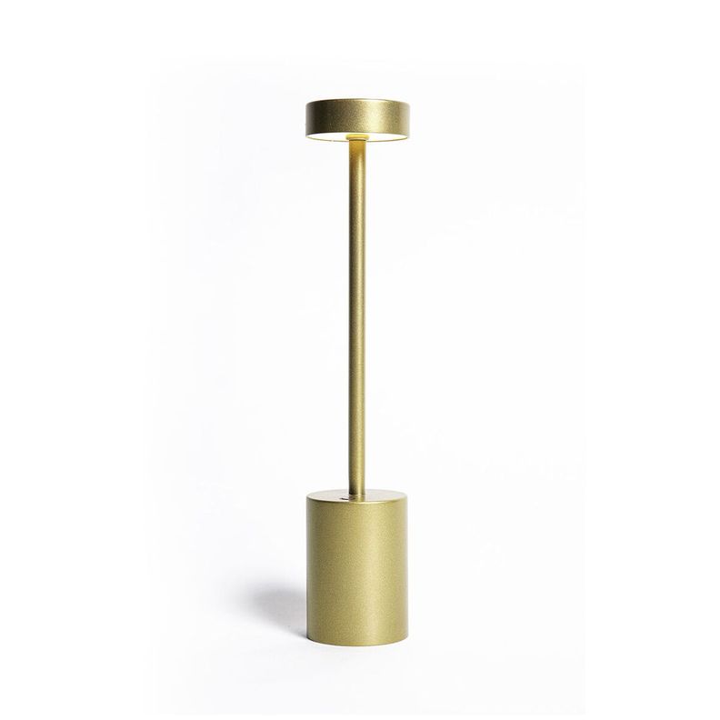 Lampara de Mesa Recargable/ Touch "Minimalista LED" Dimeable Dorado-0