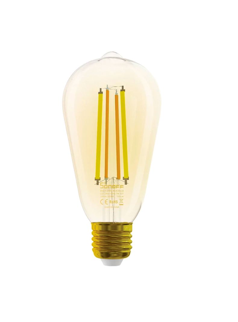 Pack 2 Ampolletas Edison Smart LED Filamento B02 F-ST64 Sonoff-0