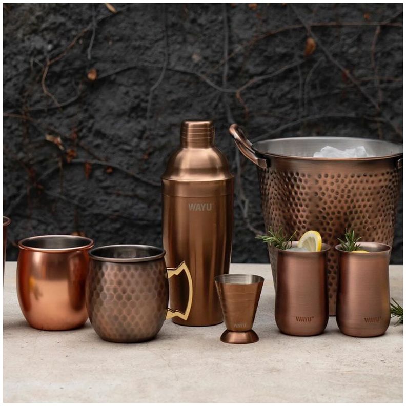 Set Bartender: Coctelera + Medidor y Revolvedor- Wayu-5