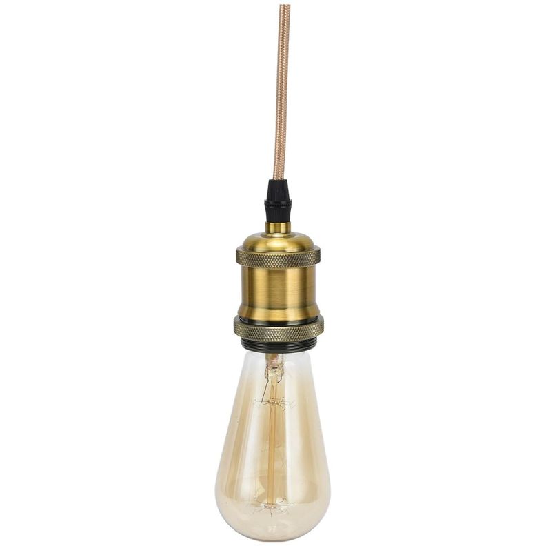 Soquete E-27 Retro Dorado Vintage-1