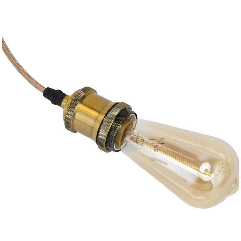 Soquete E-27 Retro Dorado Vintage-4