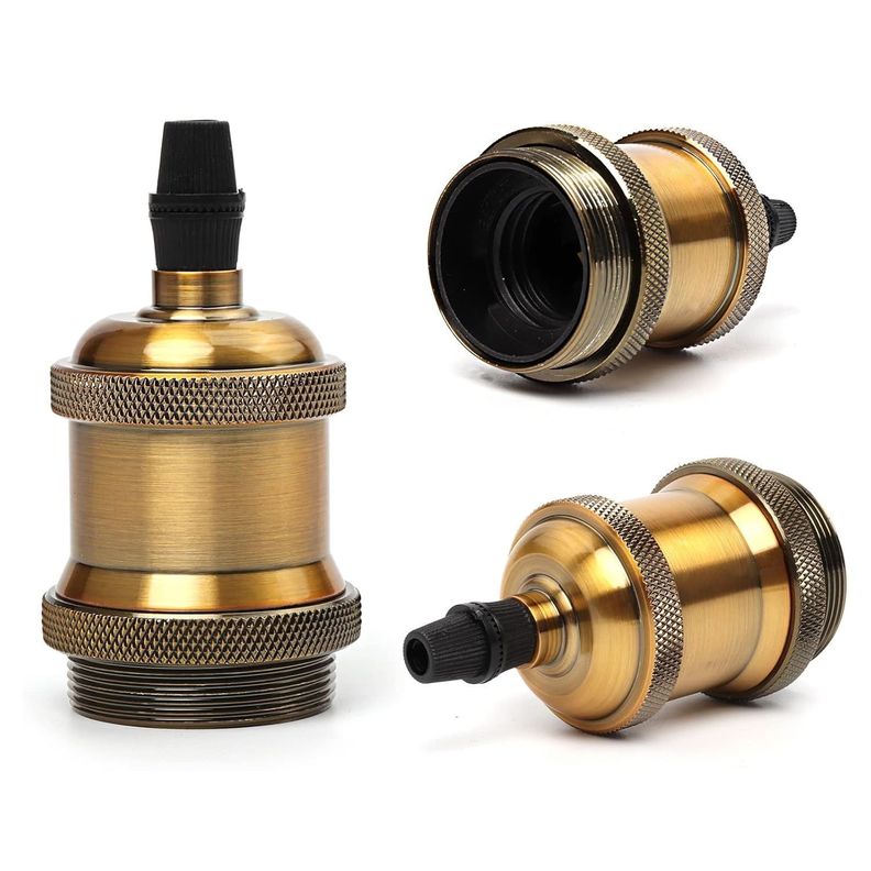 Soquete E-27 Retro Dorado Vintage-6