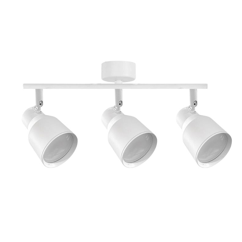 Foco LED Sobrepuesto Decorativo Triple GU-10 Blanco Híades-0