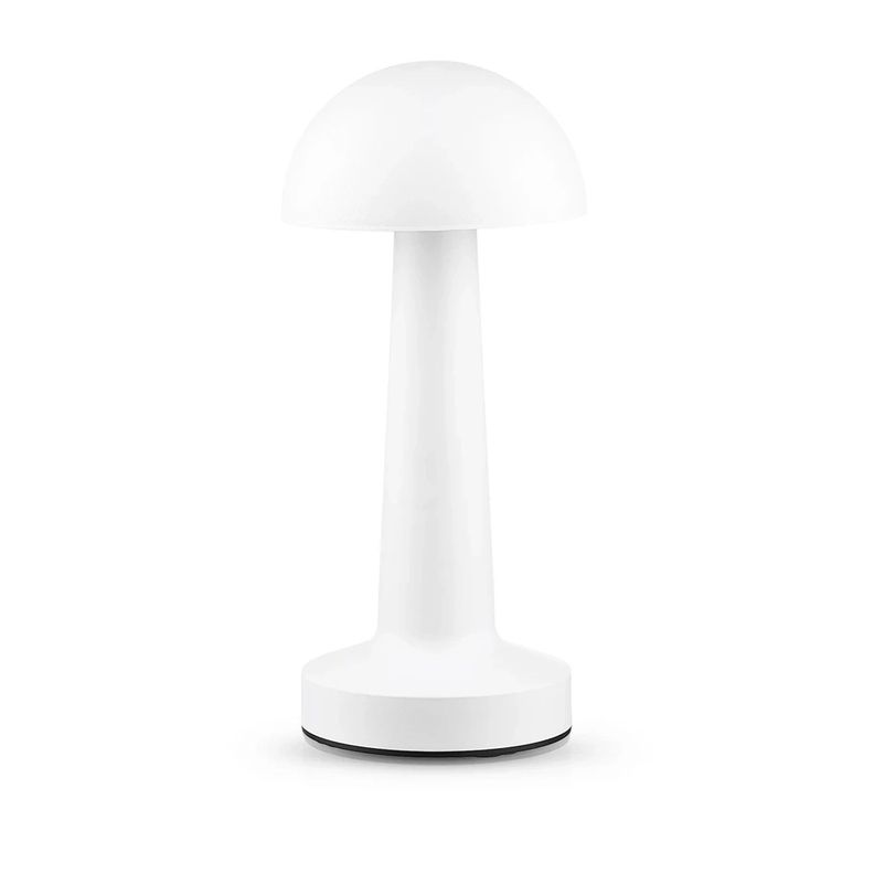 Lámpara de Mesa LED Recargable "Mushroom LED" Dimeable Blanco-0