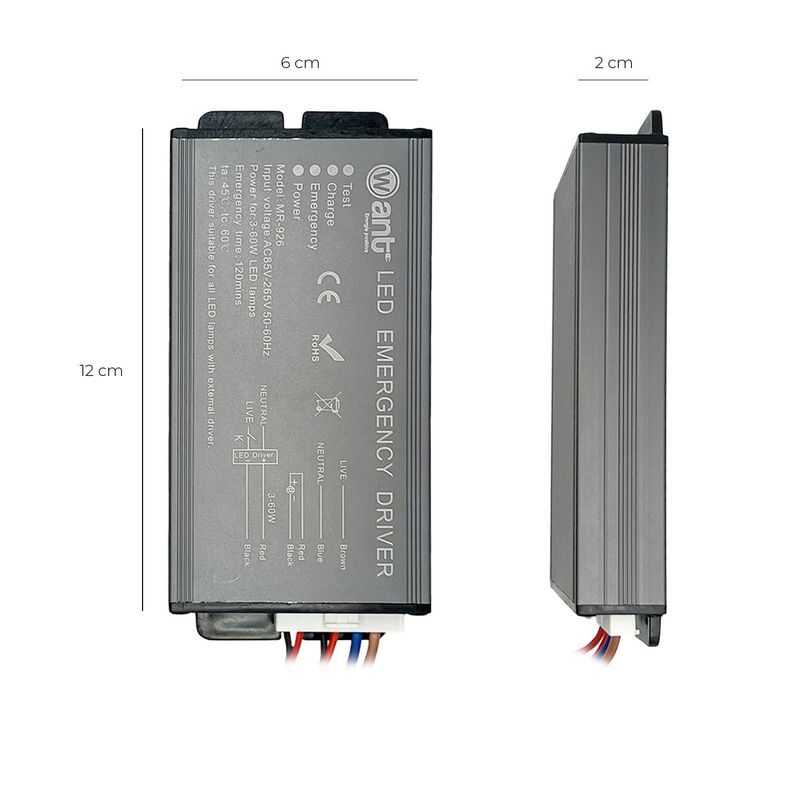 Kit De Emergencia Para Panel LED Slim 3-60W-1