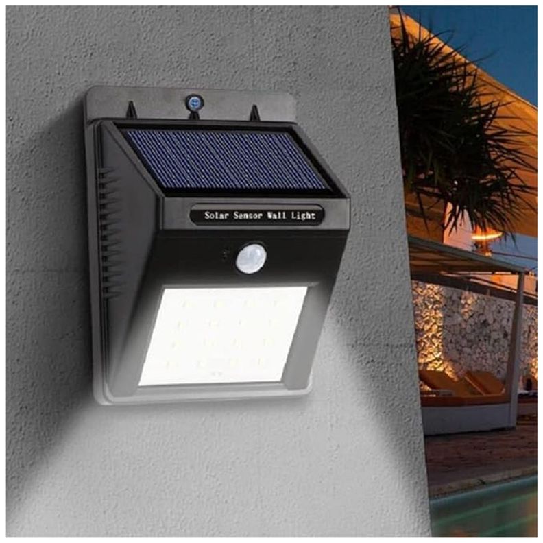 Pack 10 Foco Solar LED Con Sensor De Movimiento 5W -3