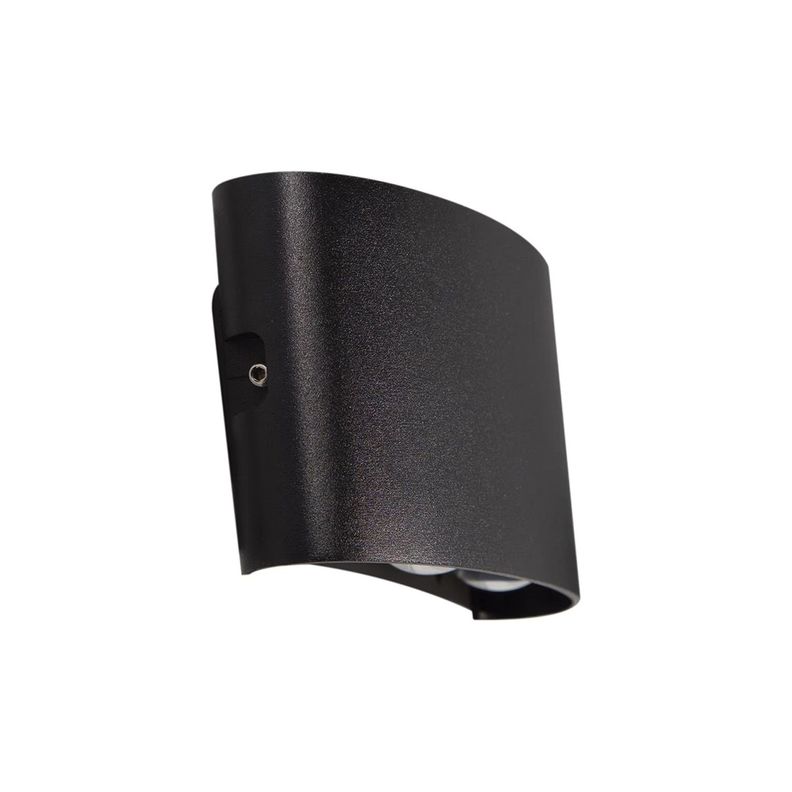 Apliqué de Pared LED Doble 4W Cálido Negro-0