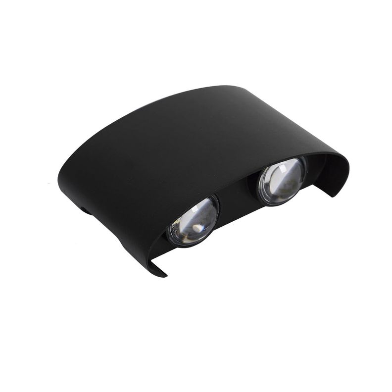 Apliqué de Pared LED Doble 4W Cálido Negro-1