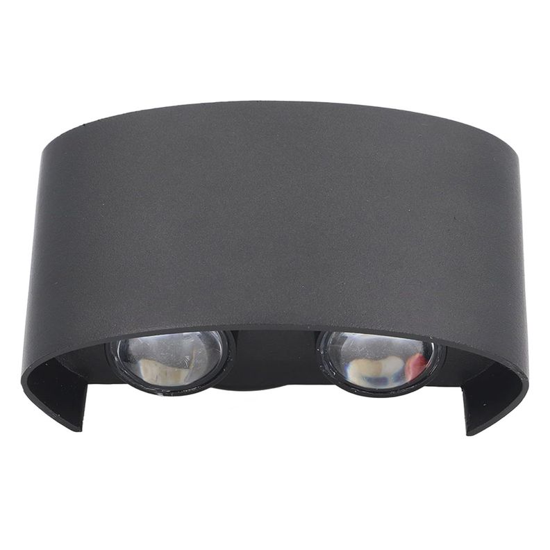 Apliqué de Pared LED Doble 4W Cálido Negro-2